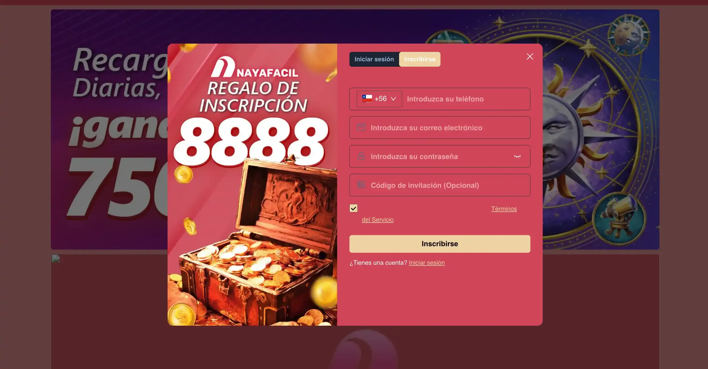 nayafacil casino Iniciar sesión
